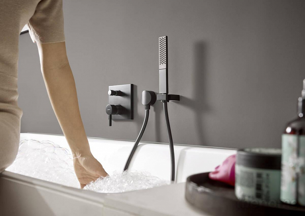 Смеситель Hansgrohe Finoris для ванны с душем 76416670 черный - 3