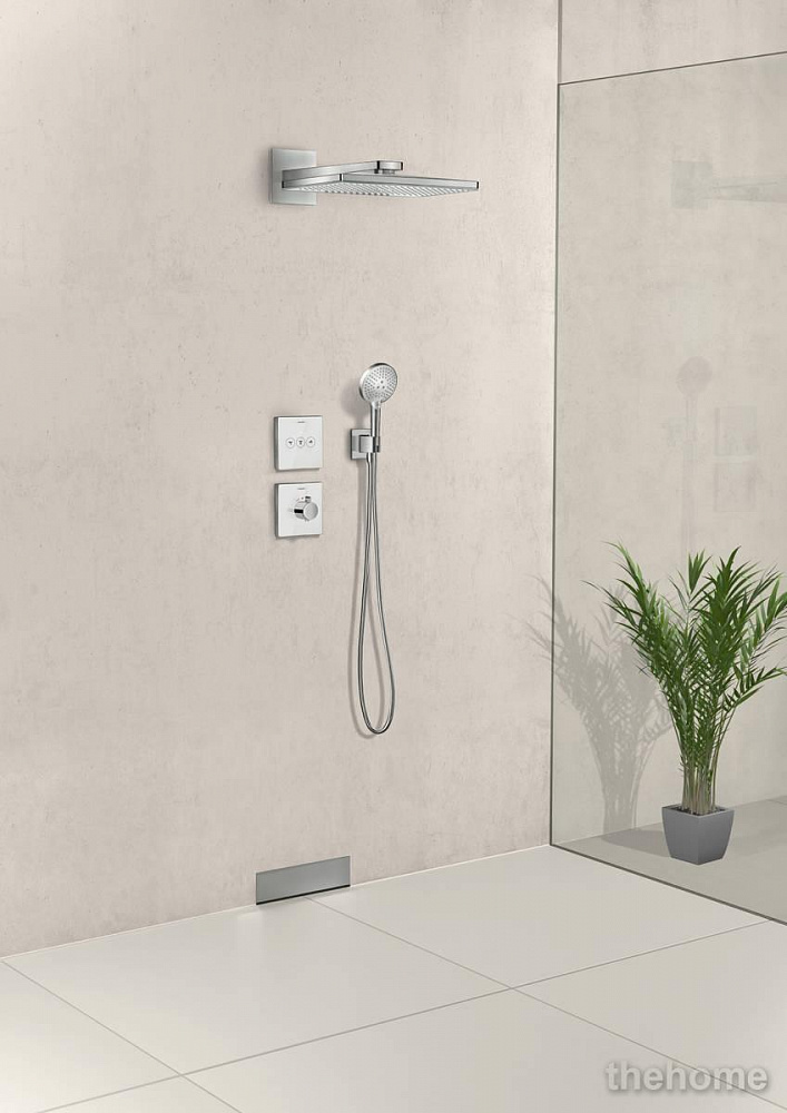 Верхний душ Hansgrohe Rainmaker Select 460 2jet 24005600, чёрный хром - 2