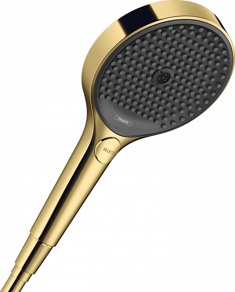 Душевая лейка Hansgrohe Rainfinity 130 3jet 26864990, полированное золото - TheHome