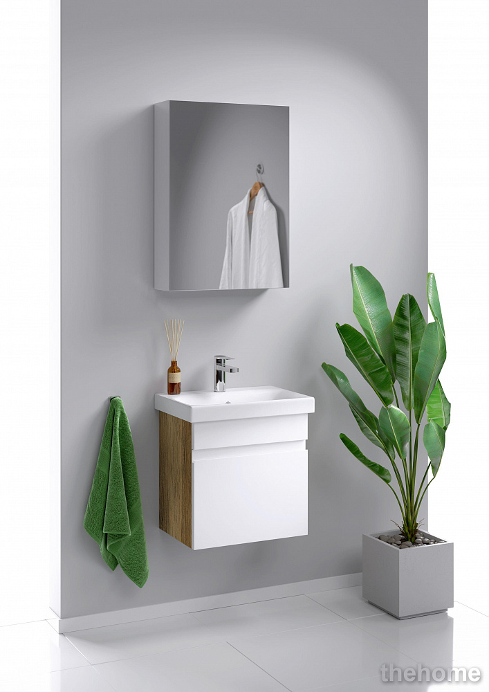 Тумба под раковину Aqwella Smart SRT0105DB 46x46 белый - 2
