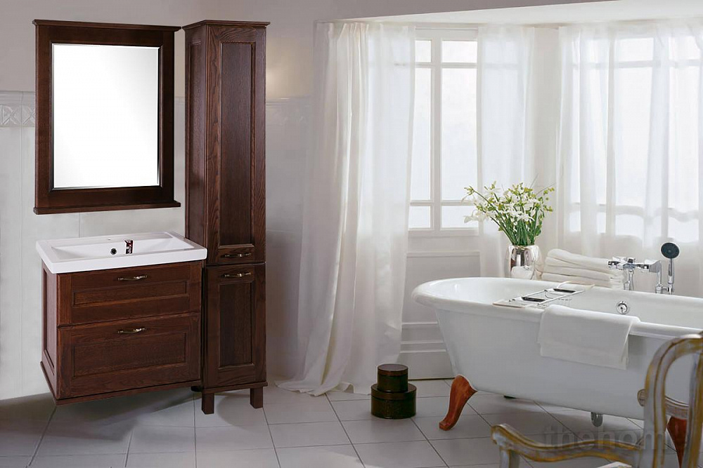 Зеркало ASB-Woodline Прато 70 9645 антикварный орех - 3