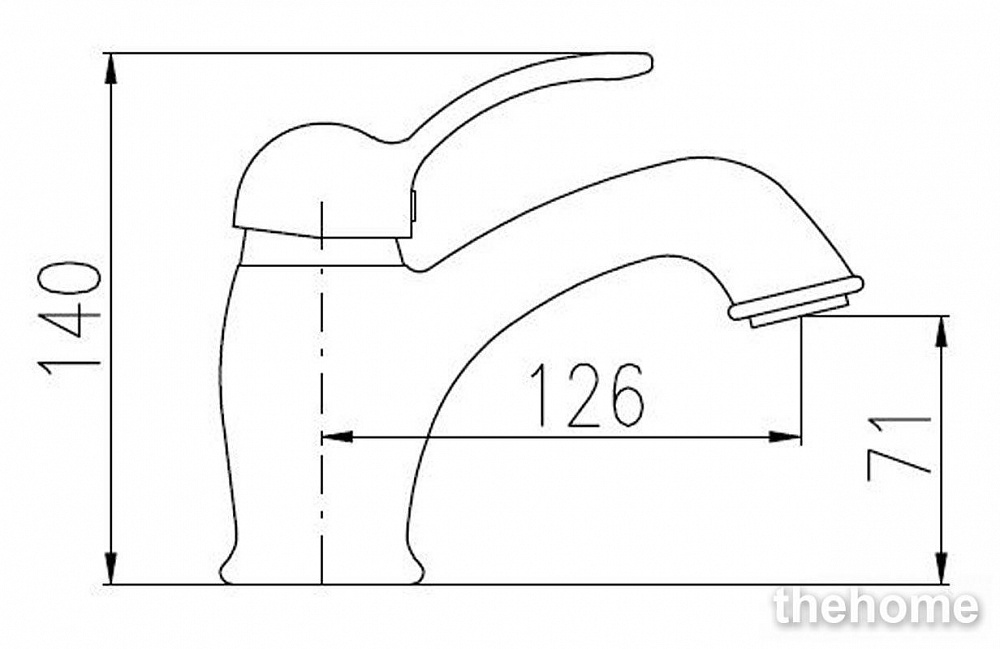 Смеситель для раковины Rav-Slezak Labe L027.5KZ, с донным клапаном Click-Clack, золото - 2