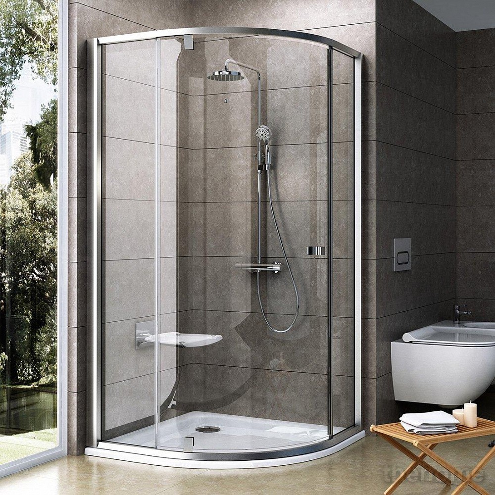 Душевой уголок Ravak PIVOT PSKK3-100 сатин+ прозрачное стекло - TheHome