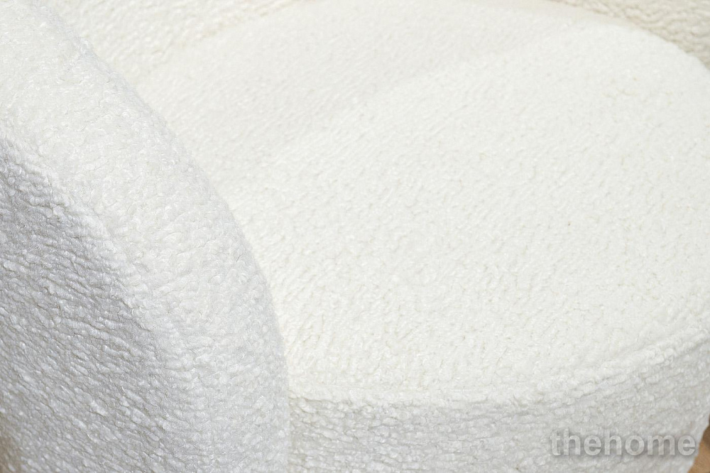 Кресло Napoli вращающееся, иск.мех кремовое Sheepskin 76*76*76см Garda Decor - 3