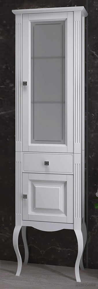 Шкаф-пенал Opadiris Лаура 45 R белый без патины - TheHome
