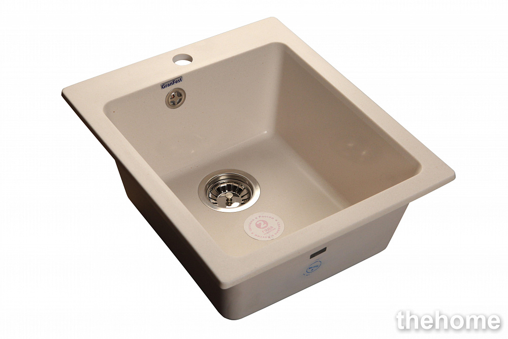 Кухонная мойка GranFest Practic GF-P505 432579 белая - TheHome