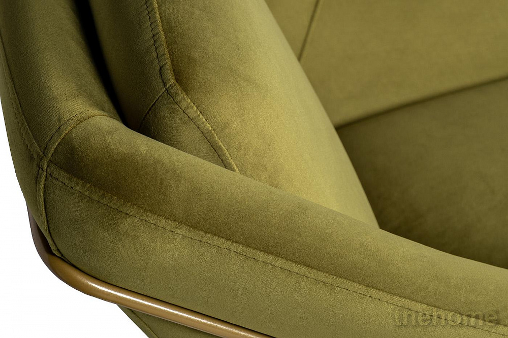 101MR-AR2976KRES-OLIV/ZOL Кресло велюр оливковый, опоры золото 80*87*75см Garda Decor - 5