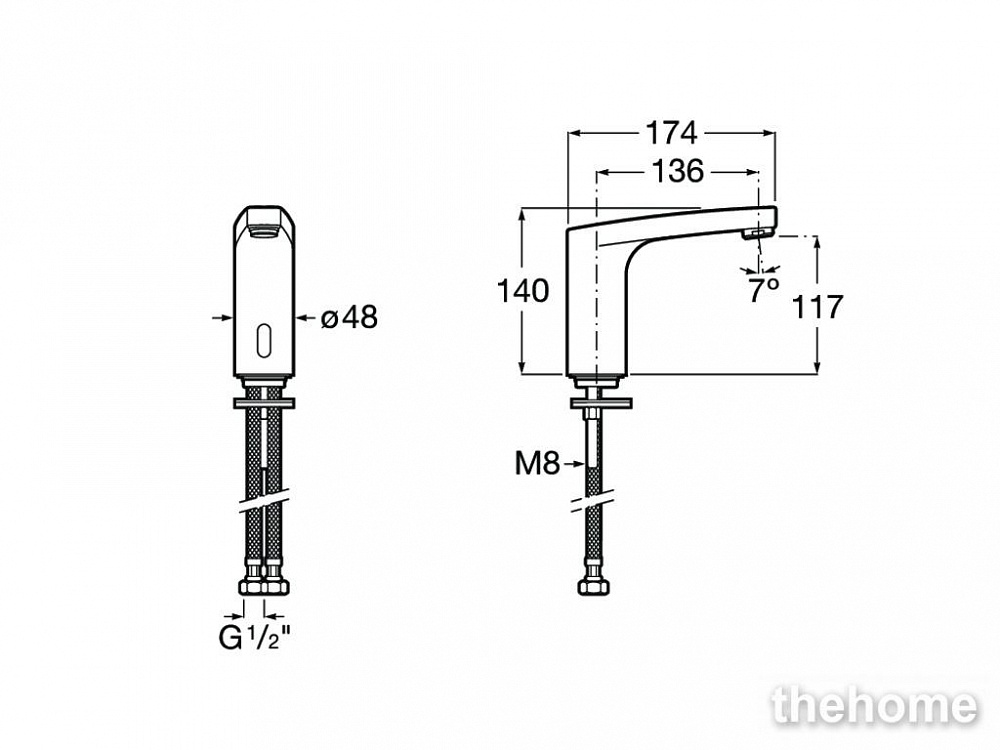 Смеситель Roca L70 5A5B09C00 для раковины, хром - 2