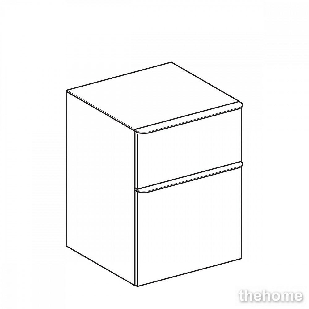 Подвесной шкаф Geberit Smyle Square 500.357.JR.1 коричневый - 2