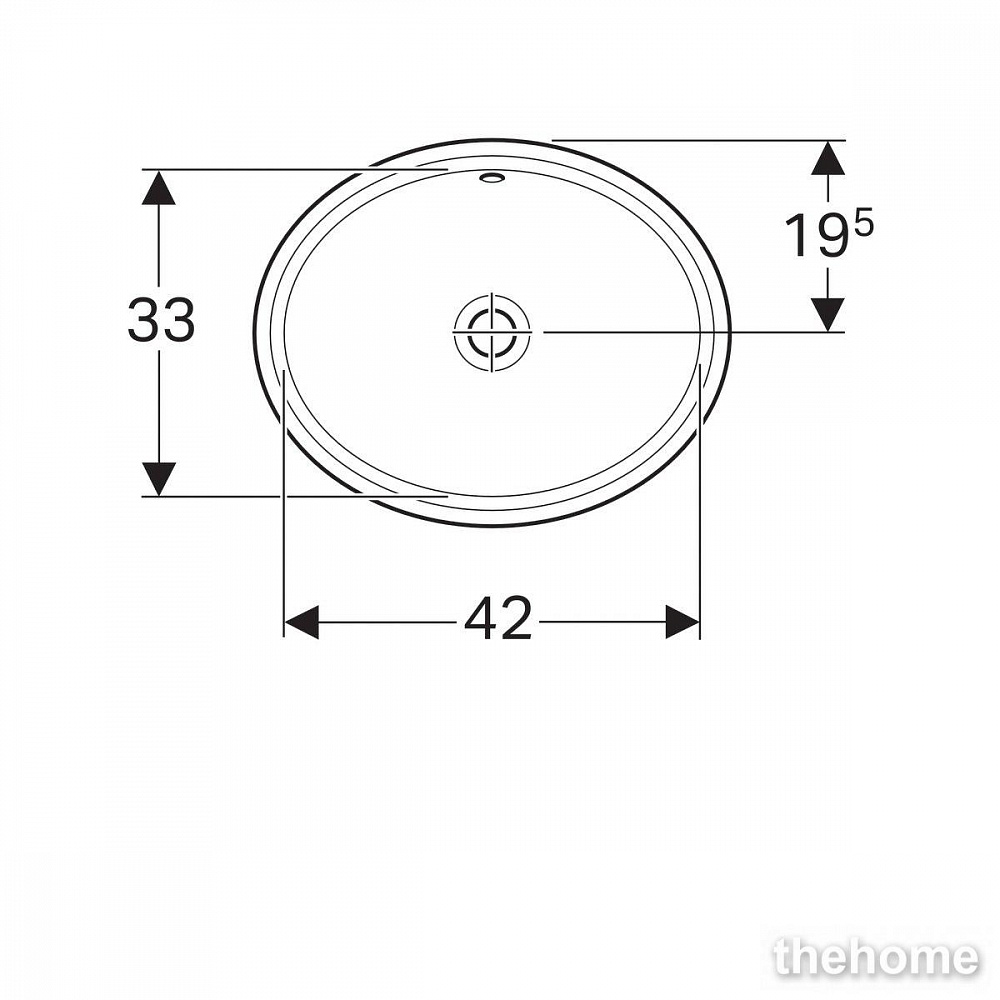 Раковина Geberit Variform 48см 500.748.01.2 белая - 6