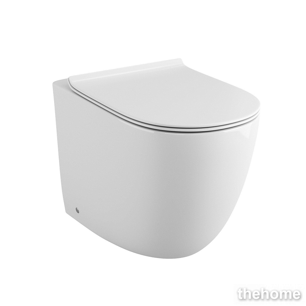 Унитаз приставной Grossman GR-PR4411S безободковый с сиденьем с микролифтом, белый - TheHome