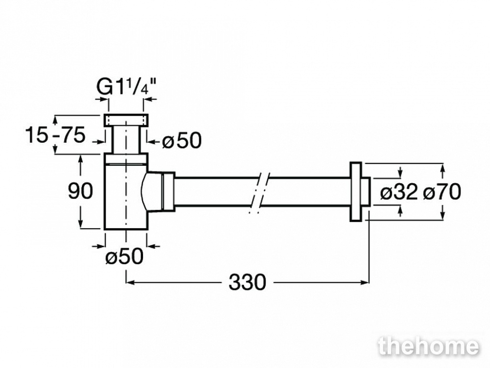 Сифон для раковины Roca 1 1/4 Mini 506406400 - 2