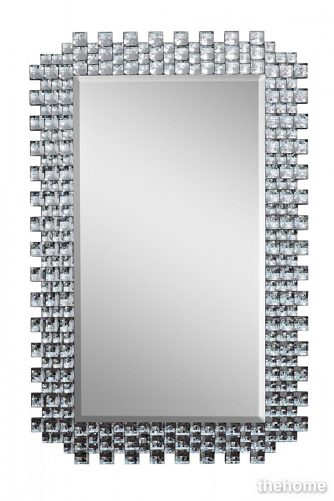 50SX-9192 Зеркало прямоуг. рама с зеркальными вставками 120*77cм Garda Decor - TheHome