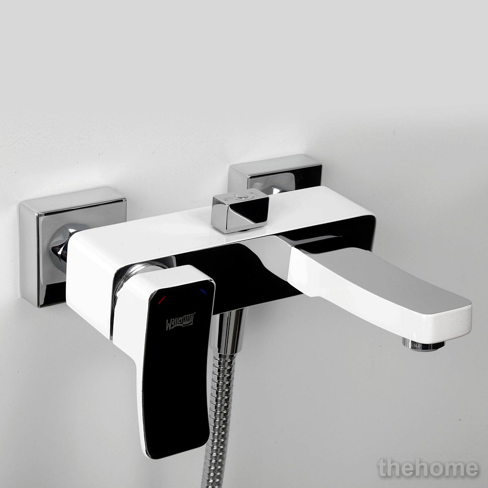 Смеситель Wasserkraft Aller 1060White для ванны с коротким изливом 1061WHITE - 2