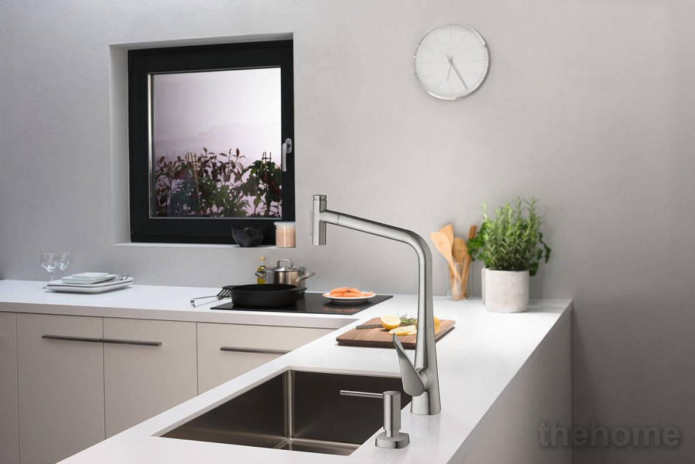 Смеситель Hansgrohe Metris для кухонной мойки 73816000 хром - 3