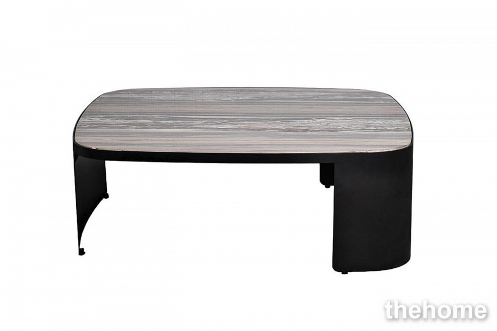 76AR-3174-STOL/ZH Стол журнальный иск. камень песочный 100*100*35см Garda Decor - TheHome