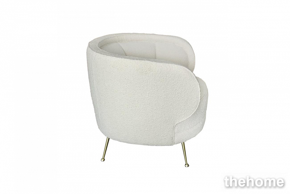 ZW-852 WH Кресло ткань букле белое 77*79*75см Garda Decor - 3