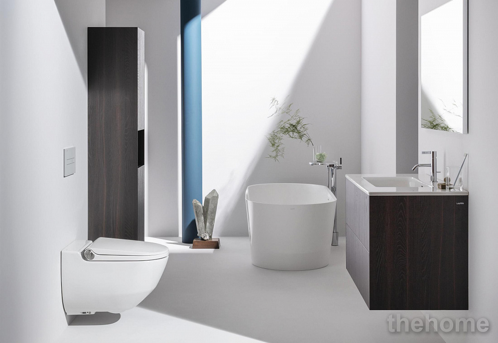 Унитаз-биде подвесной Laufen Cleanet Riva Rimless 8.2069.1.400.000.1 безободковый и крышкой-сиденьем микролифт - 3