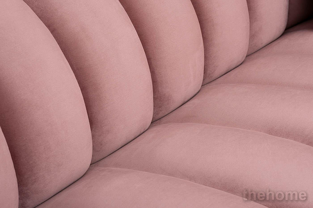 Диван Fabio трехместный велюр розовый Colton 007-ROS 239*95*72см, 2 подушки Garda Decor - 7
