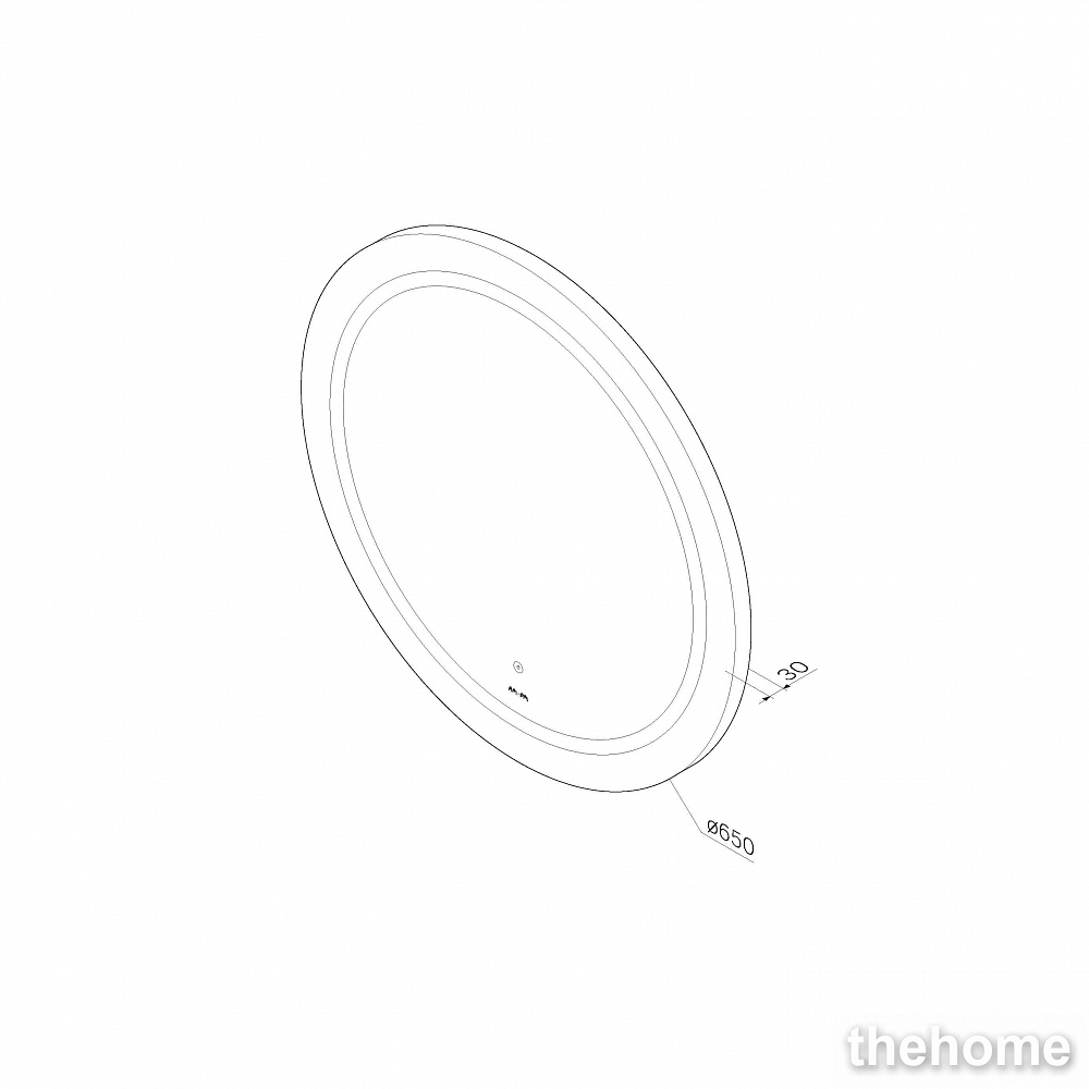 Зеркало с подсветкой 65 см Am.Pm X-Joy M85AMOX0651WG, серебристый - 4