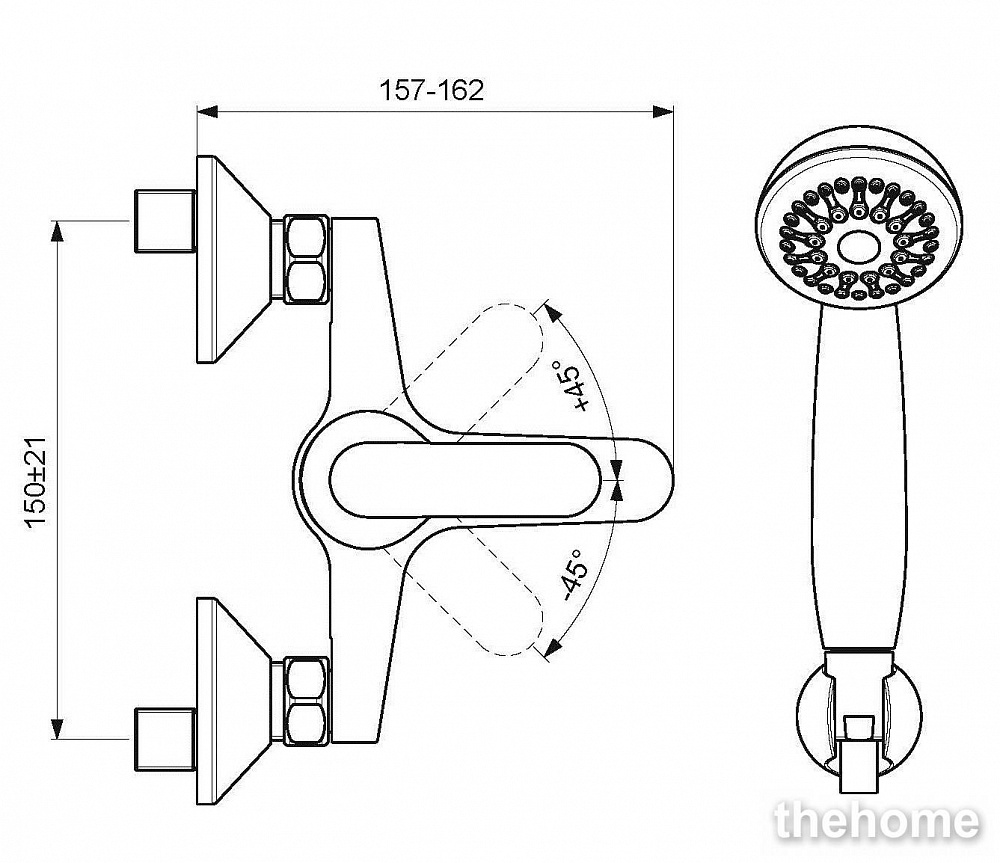 Смеситель Vidima Fine для ванны и душа, BA388AA - 3