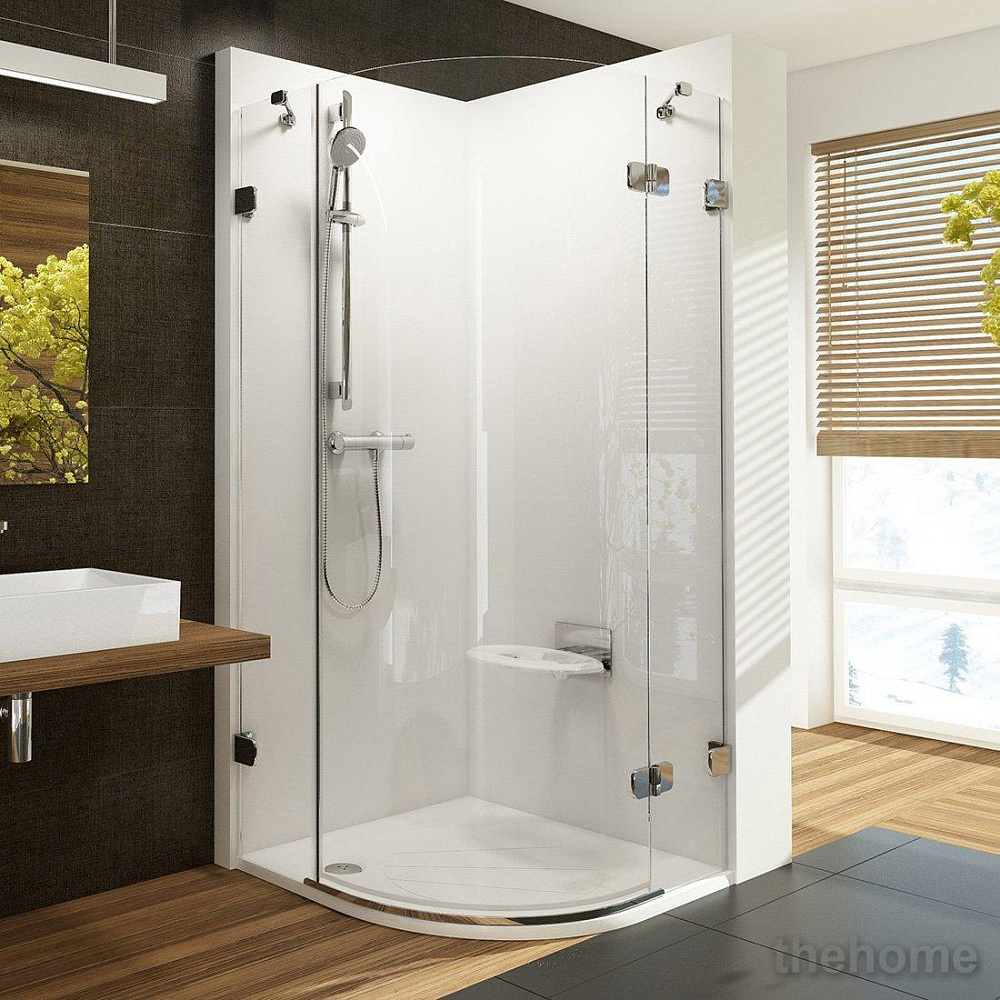 Душевой уголок Ravak BRILLIANT BSKK3 BSKK3-80 R хром+ прозрачное стекло - TheHome