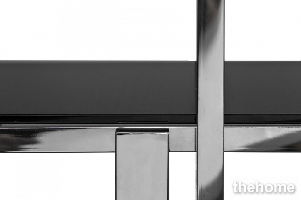 13RXSH3052-SILVER Стеллаж стекло черн./серебро 100*38*200см Garda Decor - 3