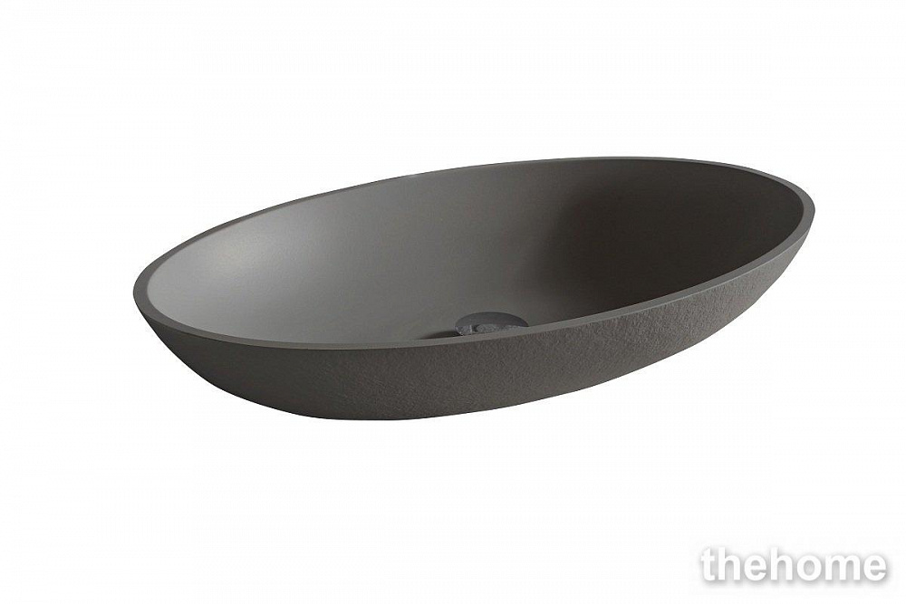 Раковина накладная Acquabella Lavabo ON-TOP LAVABO_ON-TOP_OVAL_SLATE_LAVA 58х38х11 см lava - TheHome