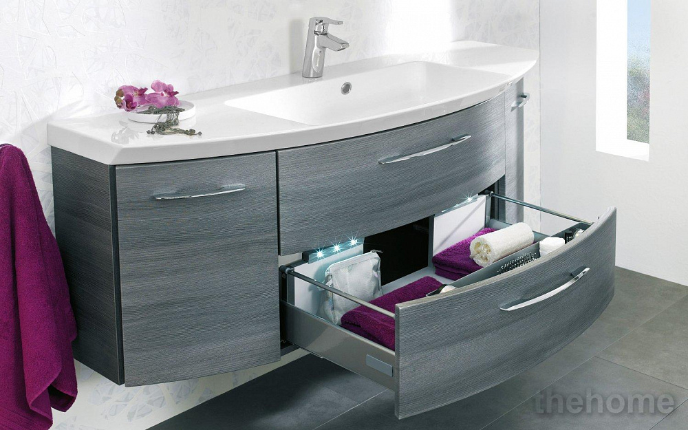 Тумба под раковину Pelipal Cassca CS-WTUSL04 Comfort графит422/401 121 см подвесная, графит - TheHome