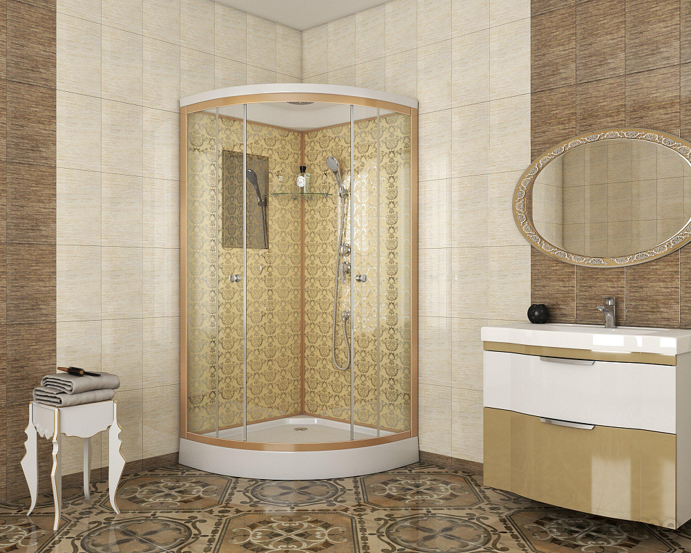 Душевая кабина Niagara Luxe 7702G 100x100x210 стекло прозрачное - 2