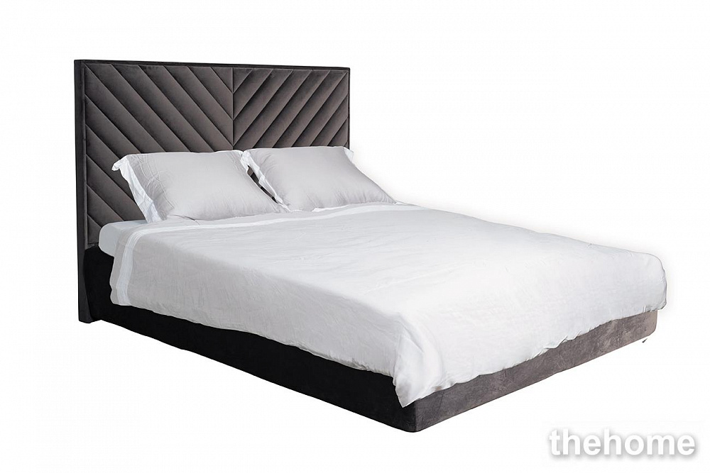 Кровать Milano Basic c подъем.мех.велюр серый Riv96 173*220*125 Garda Decor - 2