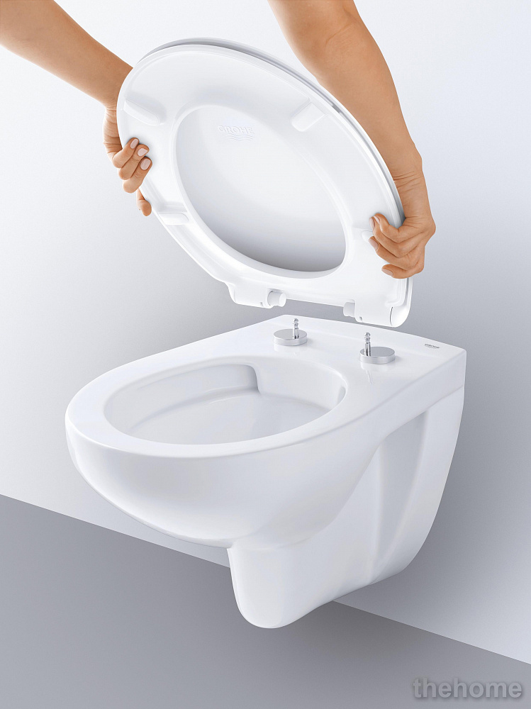 Подвесной унитаз Grohe Bau Ceramic 39427000 безободковый - 7