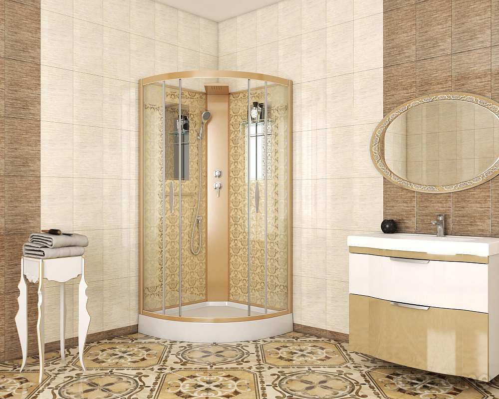 Душевая кабина Niagara Luxe NG-7715GBK 90х90х210 стекло прозрачное - 2