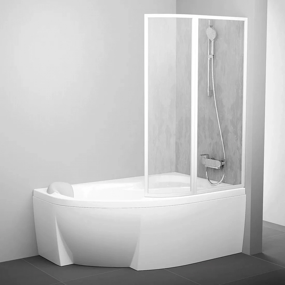 Шторка на ванну Ravak VSK2 ROSA 140 P Раин - TheHome