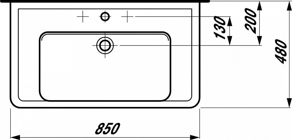 Раковина накладная Laufen Pro 8.1395.6.000.104.1 - 6