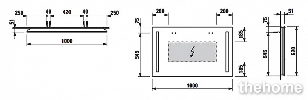 Зеркало Laufen Pro A 4.4725.2.996.144.1 100x62 с вертикальной подсветкой - 3