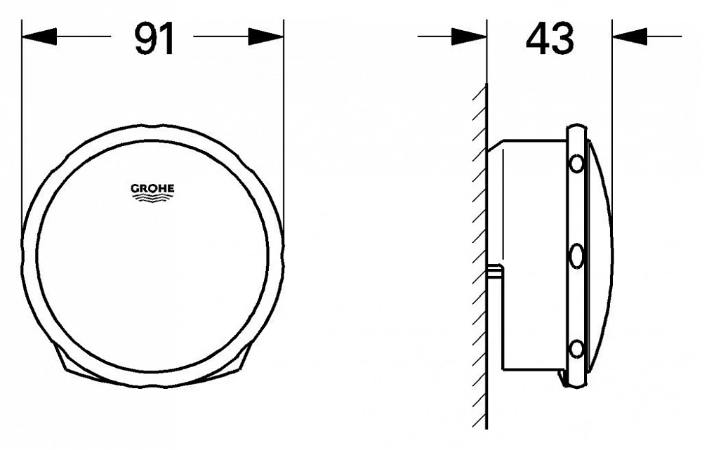 Слив-перелив для ванны Grohe Talentofill 28990000 - 3