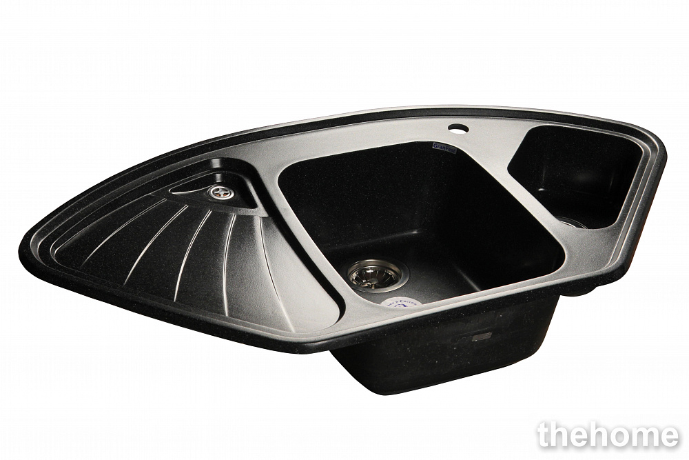 Кухонная мойка GranFest Corner GF-C1040E 422828 черная - TheHome