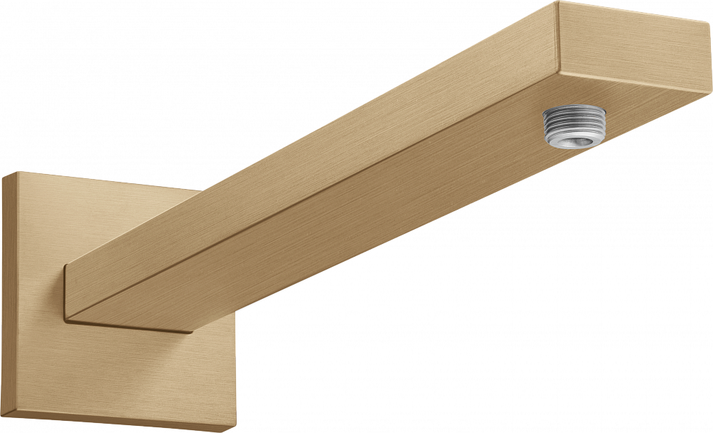 Кронштейн для верхнего душа Hansgrohe Square 27694140, шлифованная бронза - TheHome