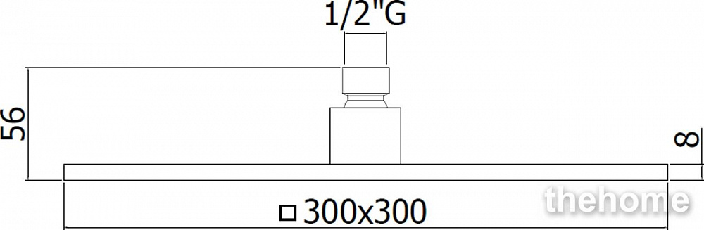 Верхний душ Paffoni Syncro King 30 ZSOF078NO - 2