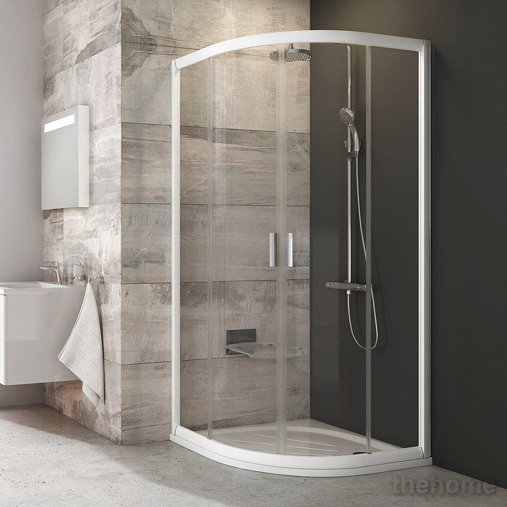 Душевой уголок Ravak BLIX BLCP4-80 белый+ прозрачное стекло AntiCalc - TheHome