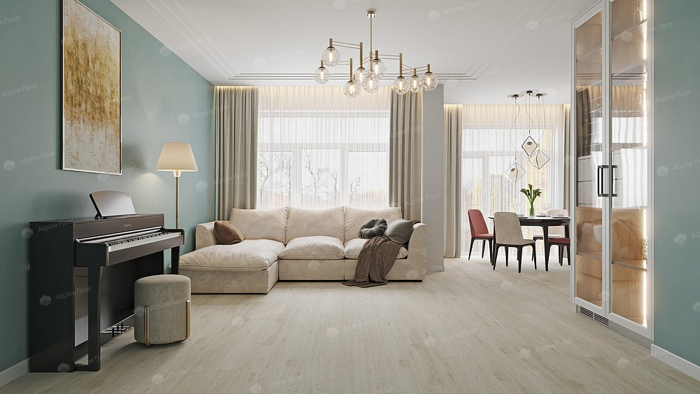 Каменно-полимерная плитка Alpine Floor Solo Модерато ЕСО 14-11 - TheHome