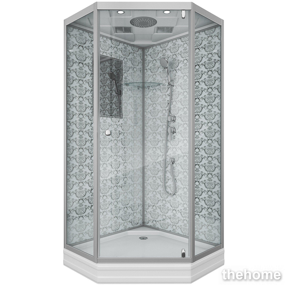 Душевая кабина Niagara Luxe 7701DW 90x90x210 стекло прозрачное - TheHome