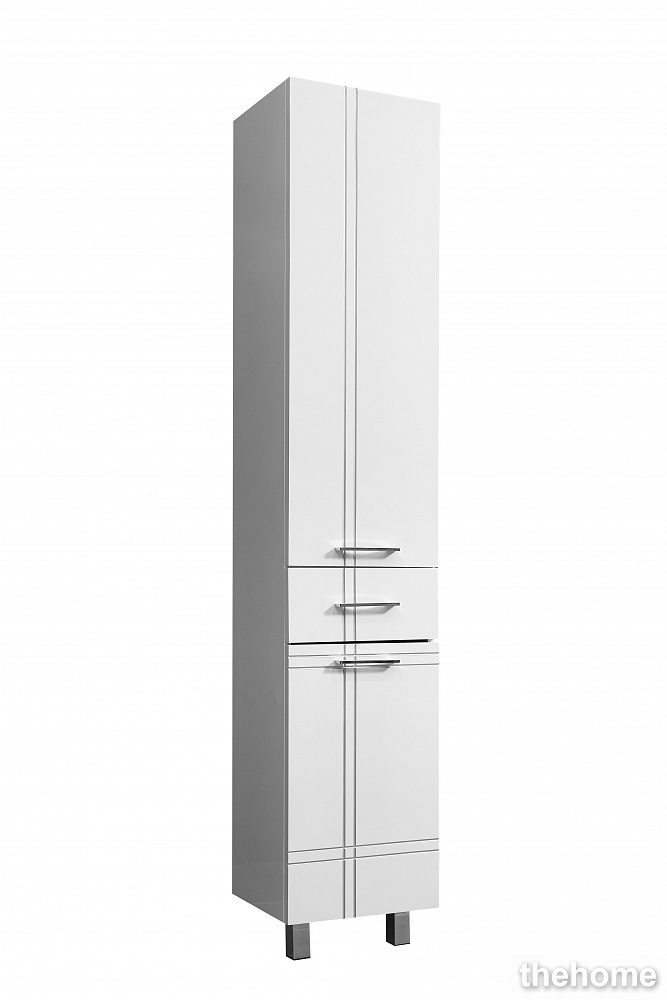 Шкаф-пенал Stella Polar Опера, патина серебро, SP-00000013 - TheHome