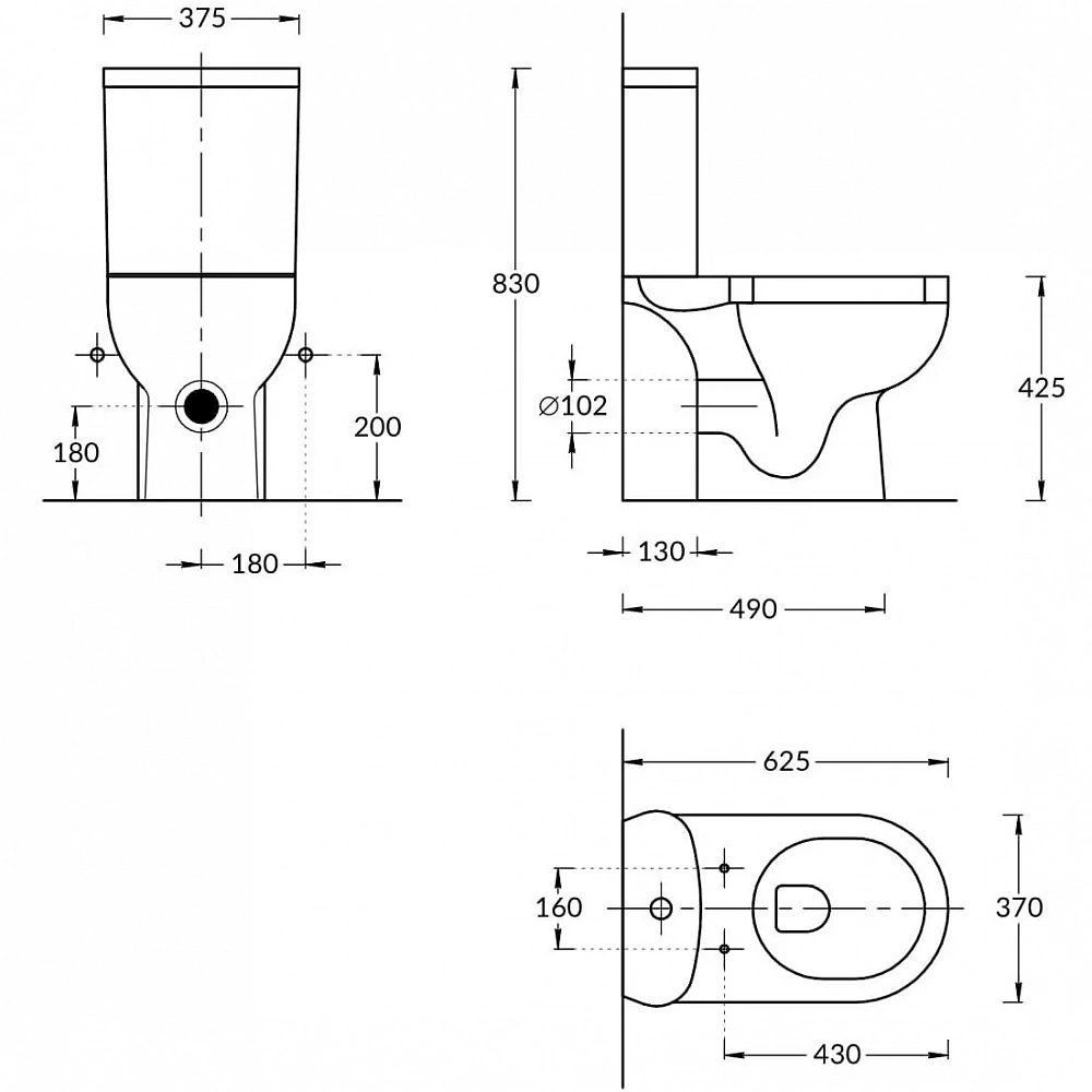 Чаша для унитаза-компакта Kerama Marazzi Buongiorno BG.Pro.wc.01 - 2
