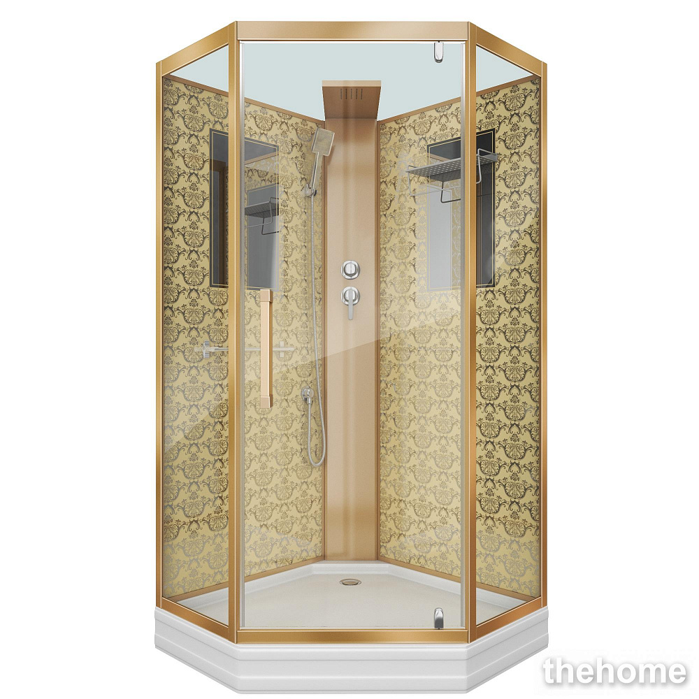 Душевая кабина Niagara Luxe NG-7799GBK 90х90х210 стекло прозрачное - TheHome