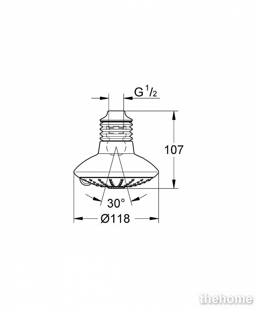 Верхний душ Grohe Euphoria 27235000 - 2