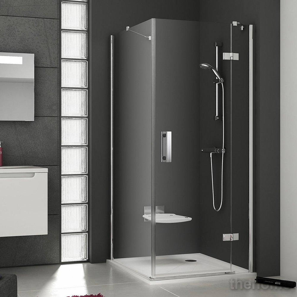 Душевая дверь Ravak SMARTLINE SMSD2-110 B-R хром+ прозрачное стекло - TheHome