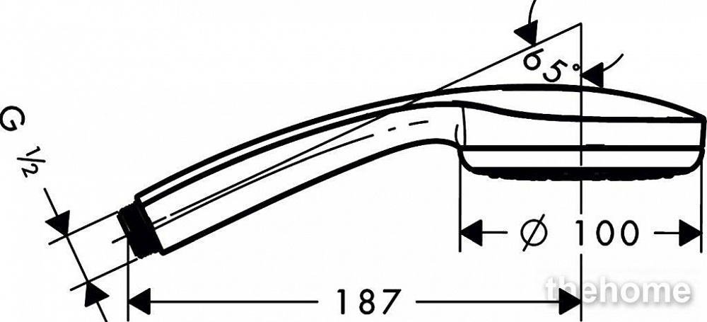 Душевая лейка Hansgrohe Croma 100 1jet 28580000 - 8