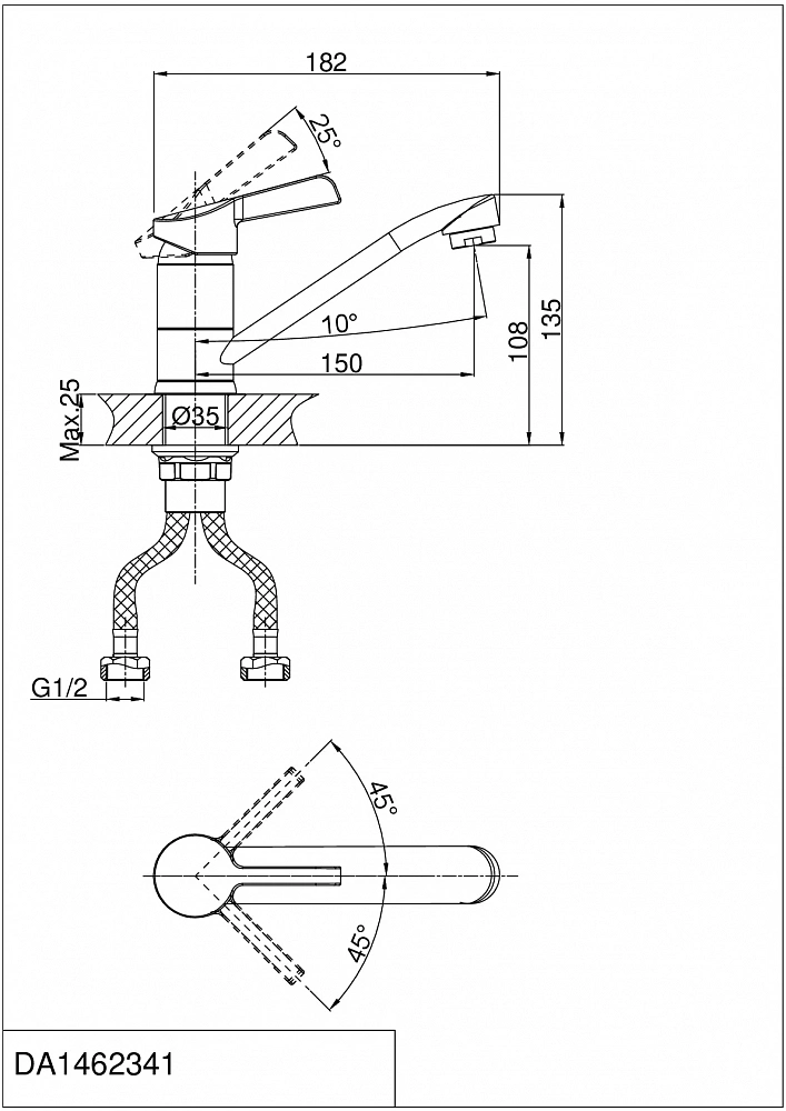 Смеситель D&K Rhein Schiller DA1462341 для мойки - 2